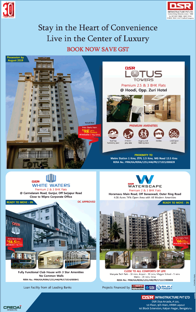 Stay in the heart of convenience live in the center of luxury at Bangalore